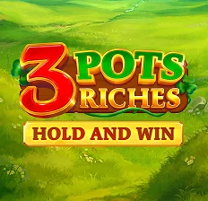 Game thumbnail or logo for the popular "3 Pots Riches" slot game available to play at CrownGreen Casino