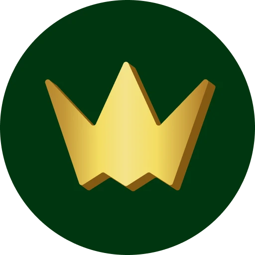 The official favicon/logo for CrownGreen Casino, featuring a stylized green crown symbol