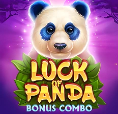 Game thumbnail or key art for the "Luck of Panda" slot, featuring a charming Asian theme and potential rewards at CrownGreen Casino
