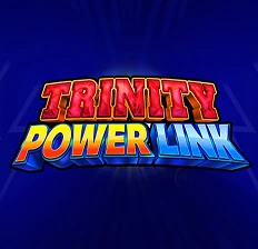 Game thumbnail or logo for the "Trinity Power Link" slot, showcasing special bonus features and winning links at CrownGreen Casino